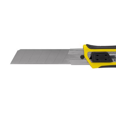 General-purpose Knife with Non-Slip Rubber grip, 25 mm blade and auto-lock